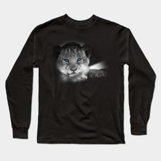 Baby Tiger with Blue Eyes Long Sleeve T-Shirt